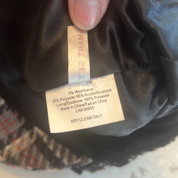 Smart Set Plaid Hat with Buckle - Picture 4 of 4